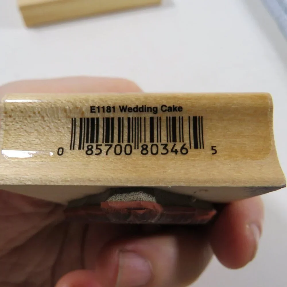 Wedding & Anniversary Rubber Stamps Wood Mounted
